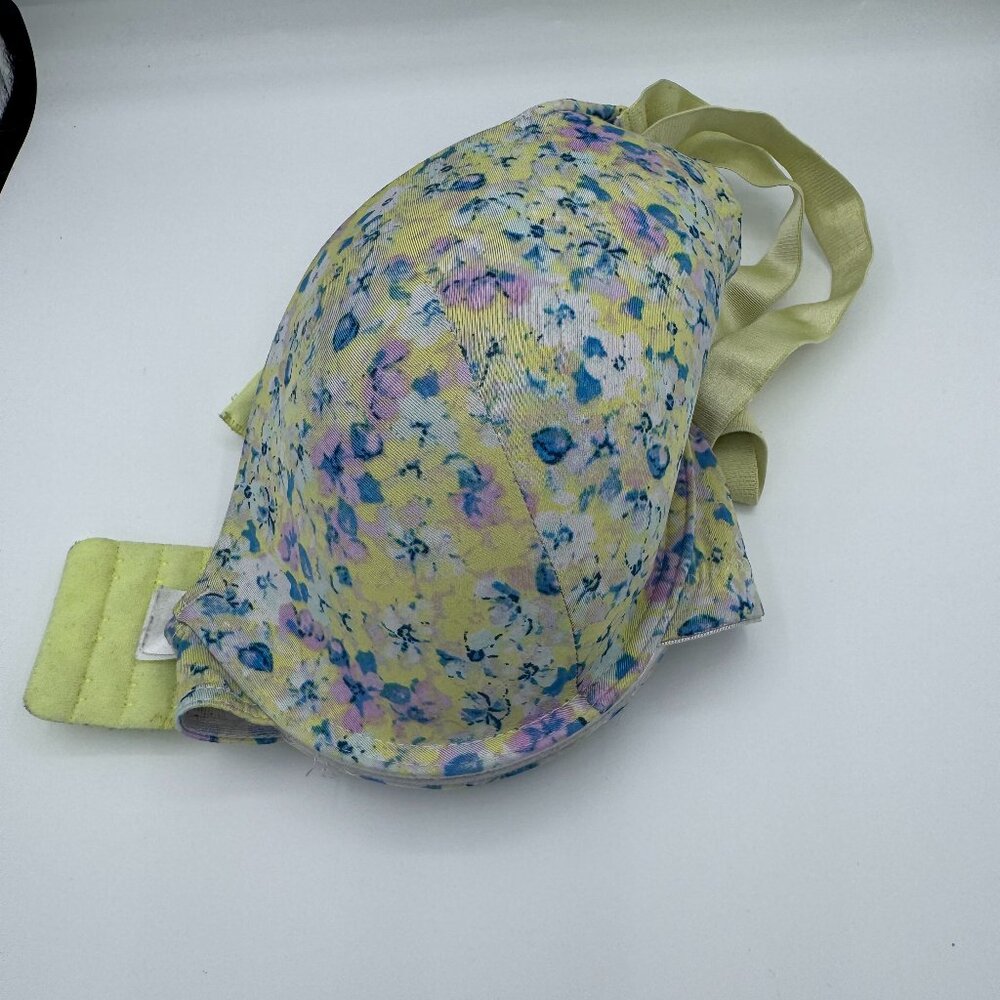 Yellow Floral Bra Size 40C | Bright, Beautiful & Comfortable